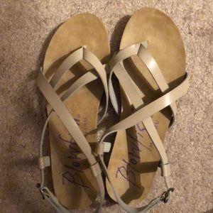 Nude strappy sandals